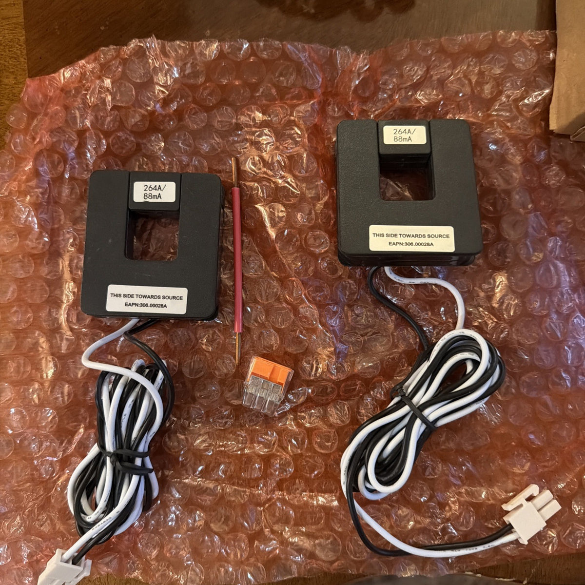 Tesla Neurio 1112477-00-A Current Transformer Kit with 2 CTs and Wiretap