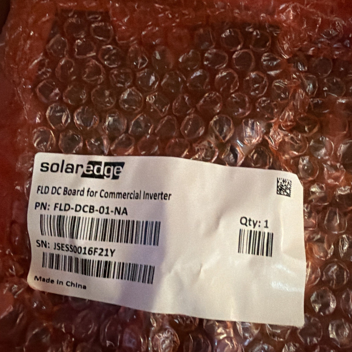SolarEdge FLD-DCB-01-NA DC Board for Commercial Three-Phase Inverters