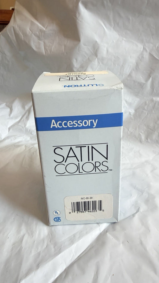 Lutron Satin Colors SC-BI-BI Blank Insert Biscuit Matte - New Old Stock