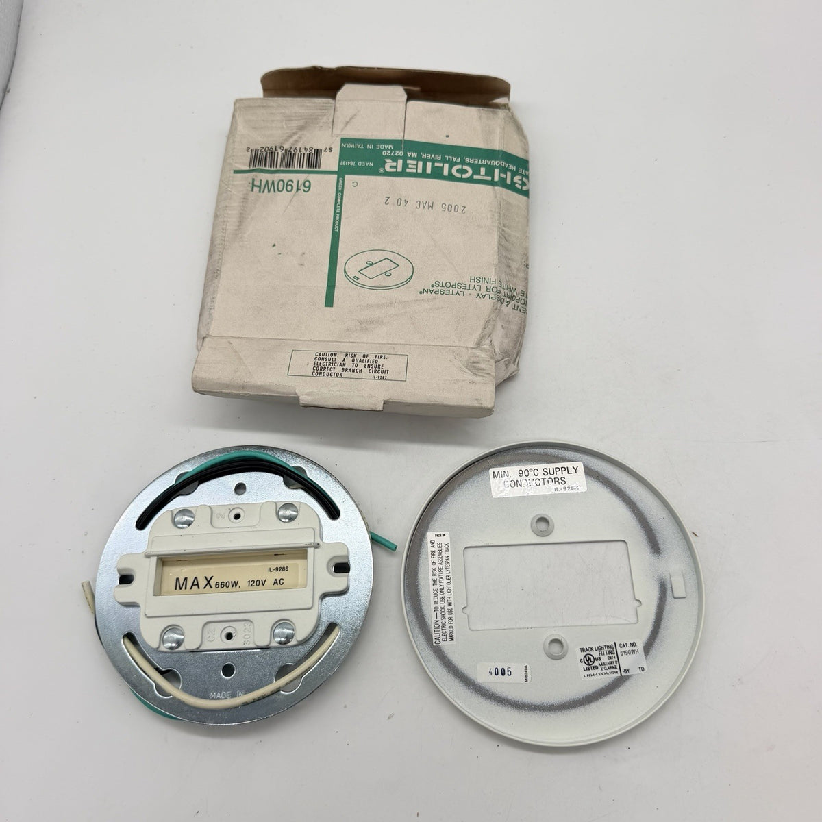 Lightolier 6190WH Lytespan Back Lighting Fitting 660W 120V White