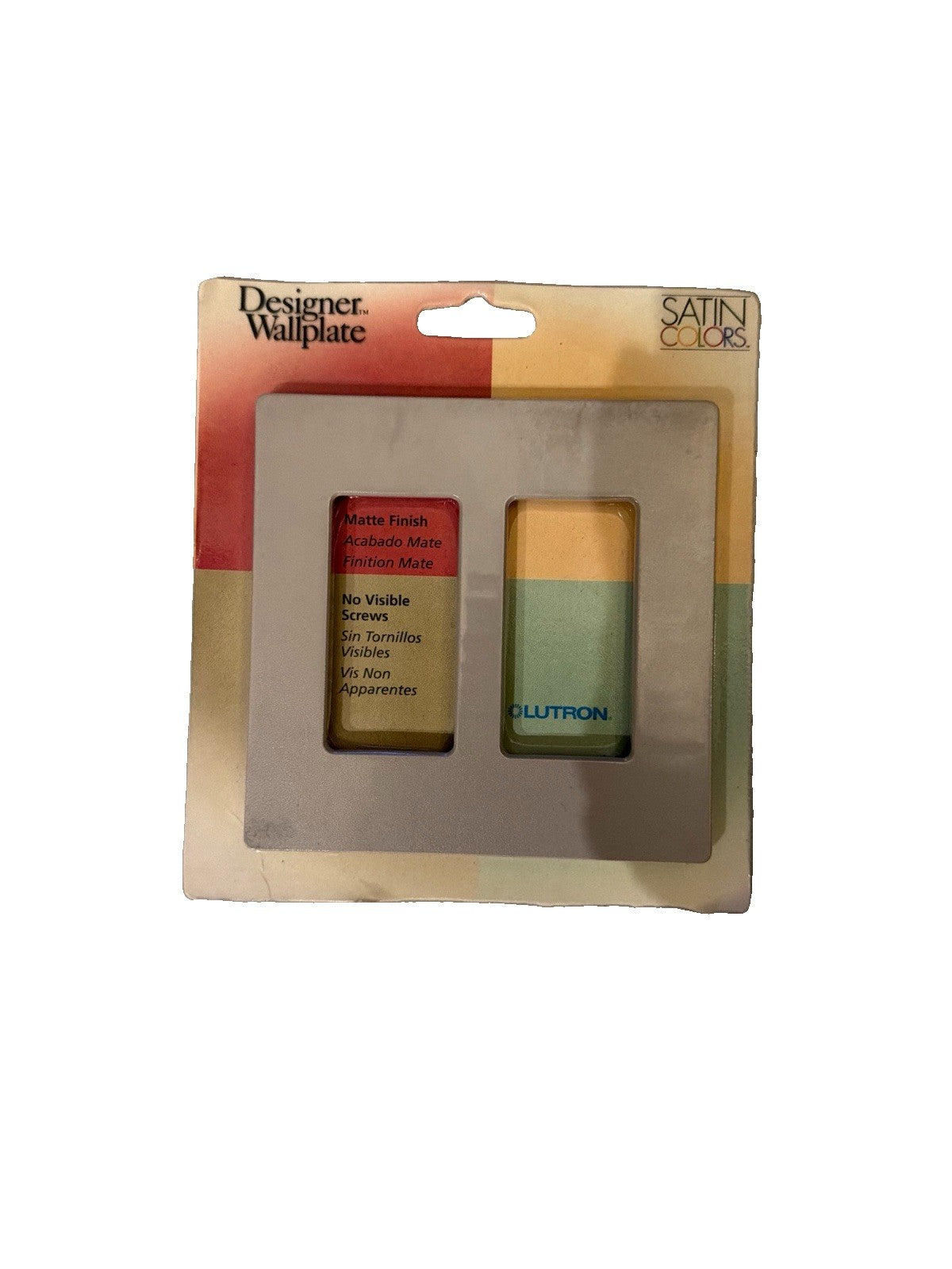 Lutron Satin Colors SC-2-TP 2-Gang Screwless Wallplate Taupe Matte