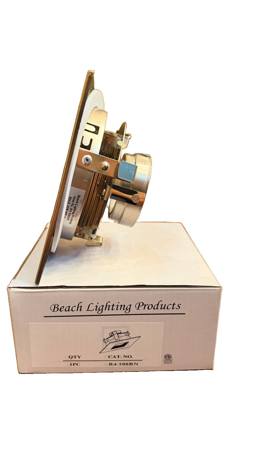 Beach Lighting R4-508BN Square Adjustable Recessed Light Trim Brushed Nickel