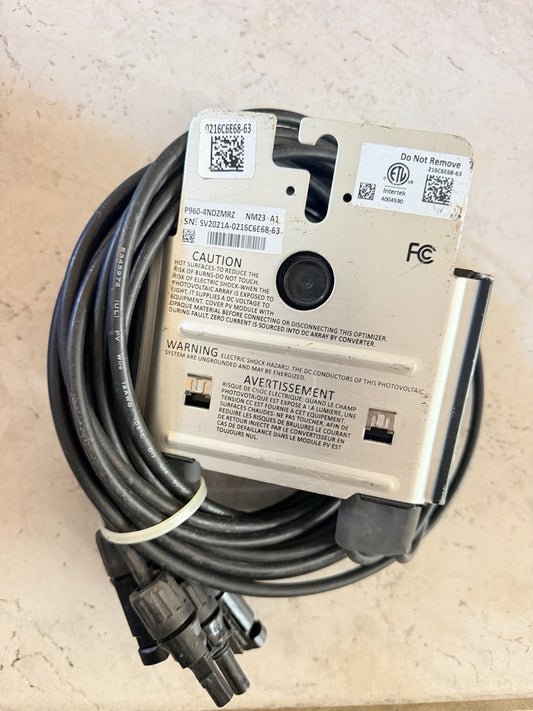 SolarEdge P960-4NDZMRZ 960W Dual Input Solar Power Optimizer - Untested