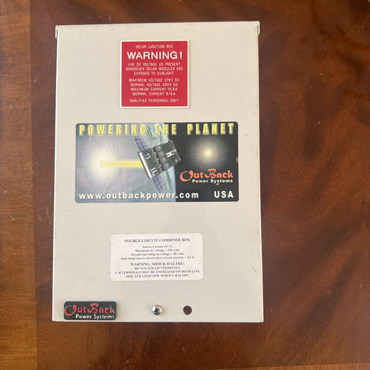 OutBack Power PSPV Solar Combiner Box with Internal DC Breakers - Open Box