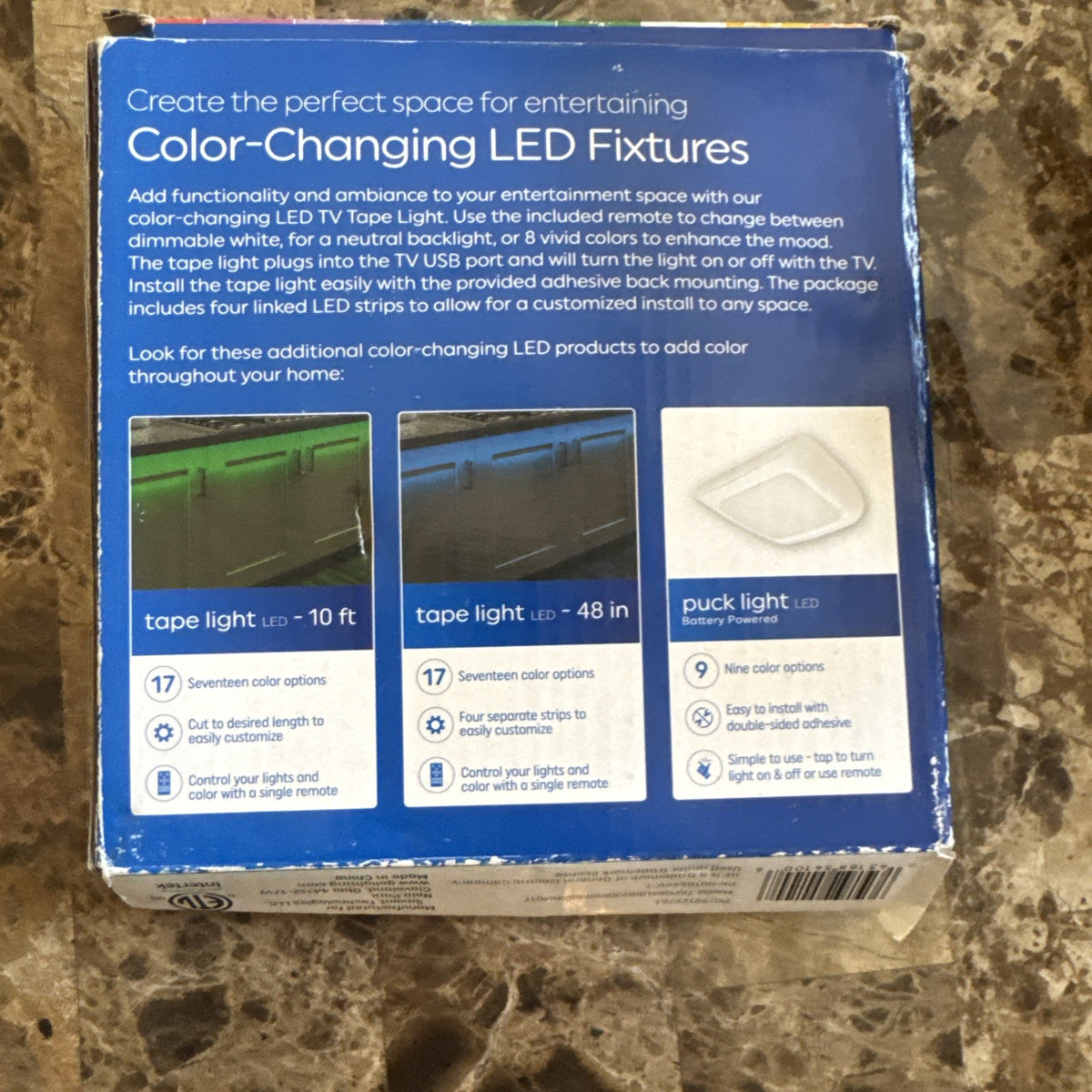 GE 84" USB LED TV Tape Light Strip with Remote