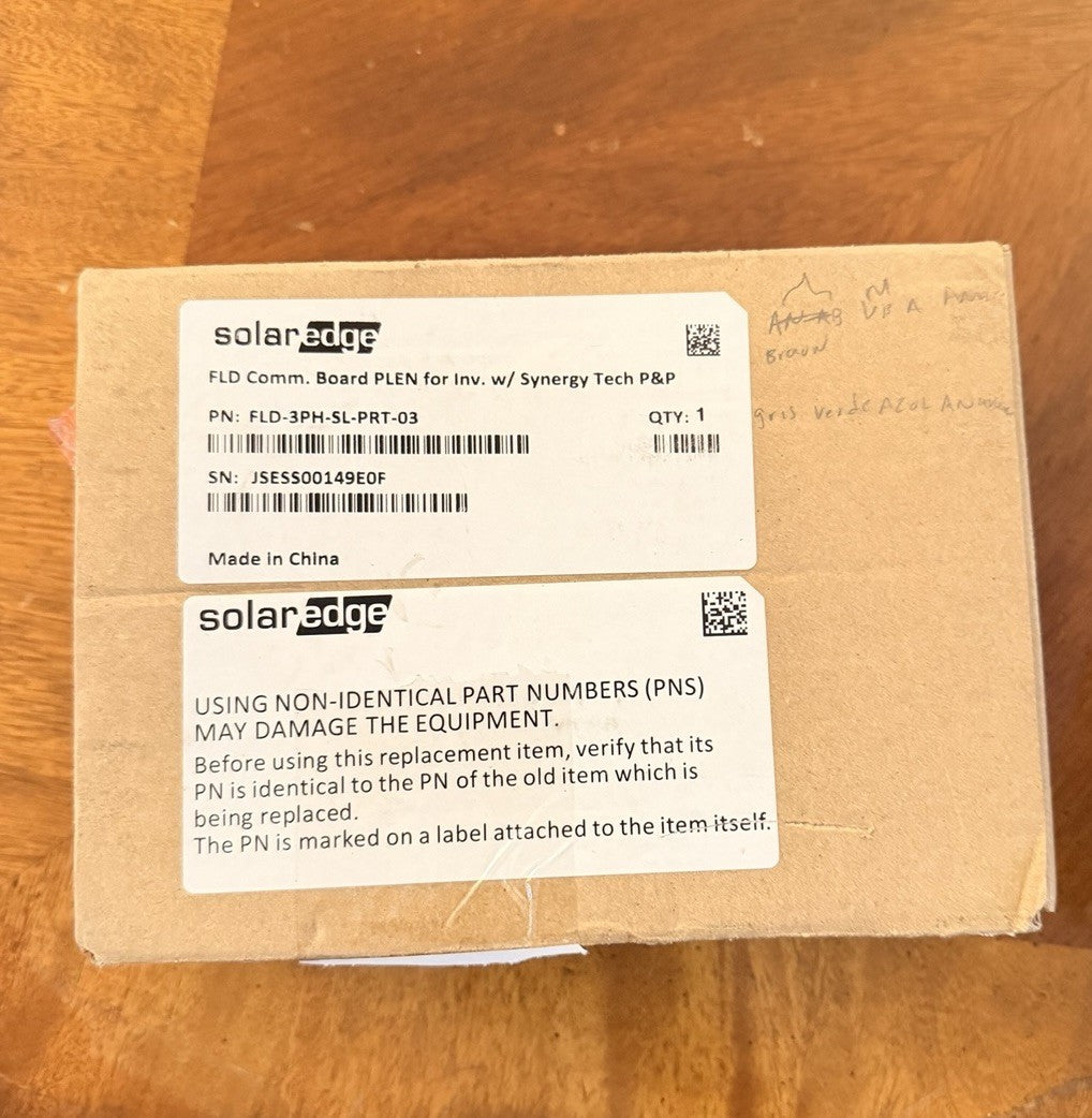 SolarEdge FLD-3PH-SL-PRT-03 Synergy Inverter Communication Board Kit