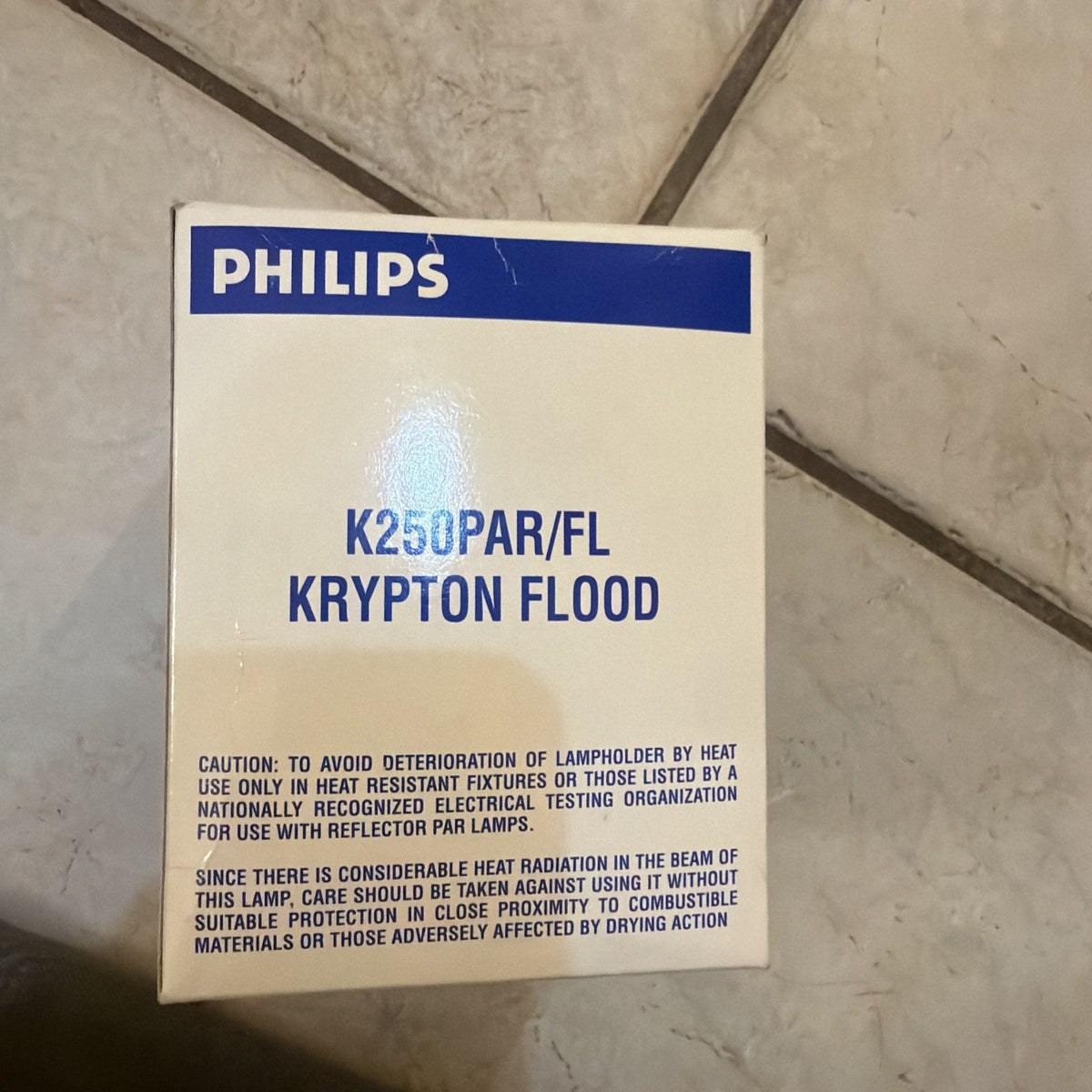 Philips K250PAR/FL Krypton 250W PAR38 Flood Lamp 120-130V 374327