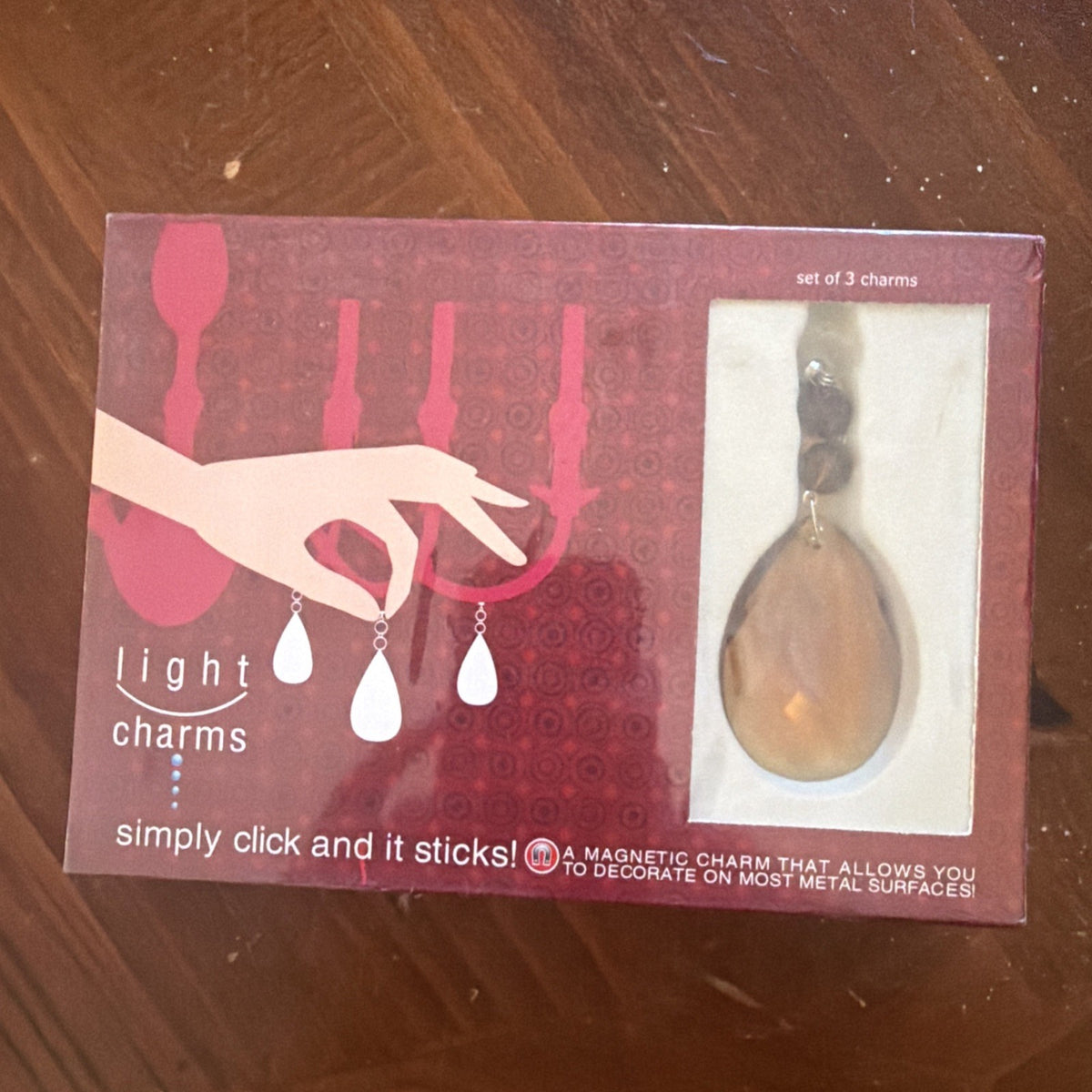 Light Charms TC-4909 Amber Almond Magnetic Chandelier Crystals - Set of 3