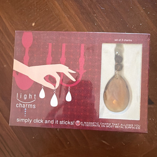 Light Charms TC-4909 Amber Almond Magnetic Chandelier Crystals - Set of 3