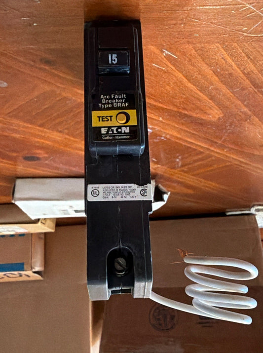 Cutler-Hammer BR115AF 15A Single Pole 120V AFCI Circuit Breaker