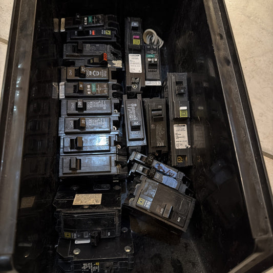 Lot of 20 Circuit Breakers 20A Single Pole AFCI GFCI Square D Eaton Siemens