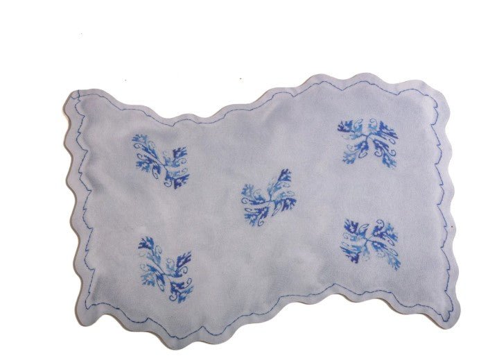 Seletti Acid Flower Table Mat, White, Set of 2, Tableware