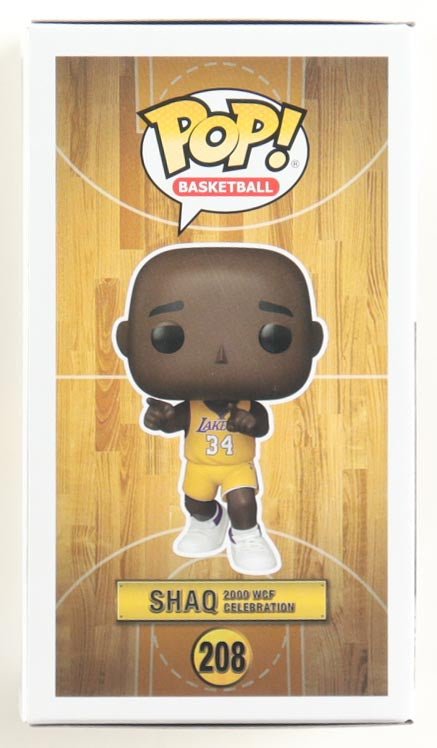Shaquille O'Neal Signed Lakers Funko Pop 208 Beckett
