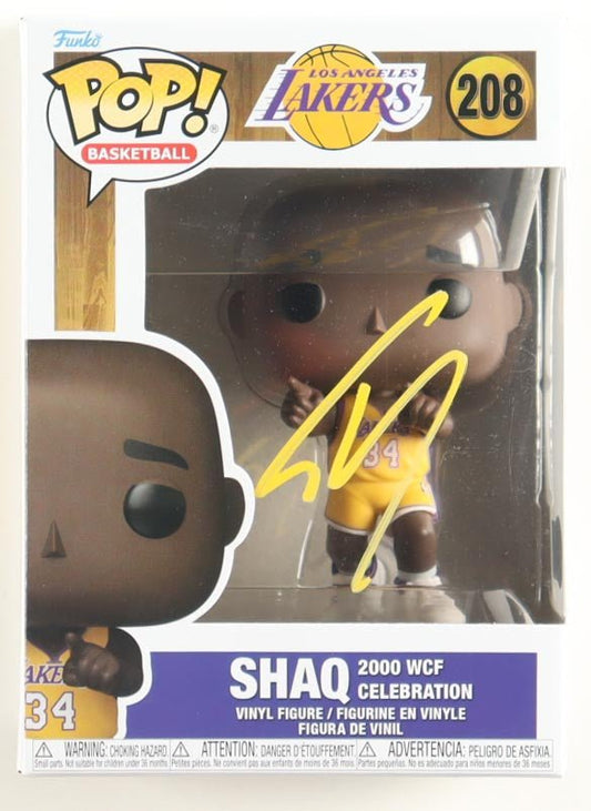 Shaquille O'Neal Signed Lakers Funko Pop 208 Beckett - Price Is Right Miami