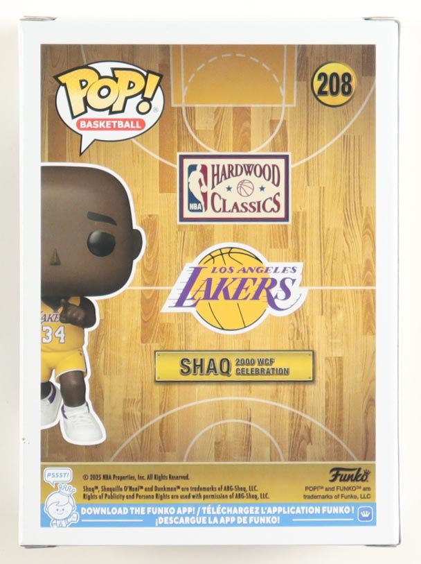 Shaquille O'Neal Signed Lakers Funko Pop 208 Beckett (view 4)