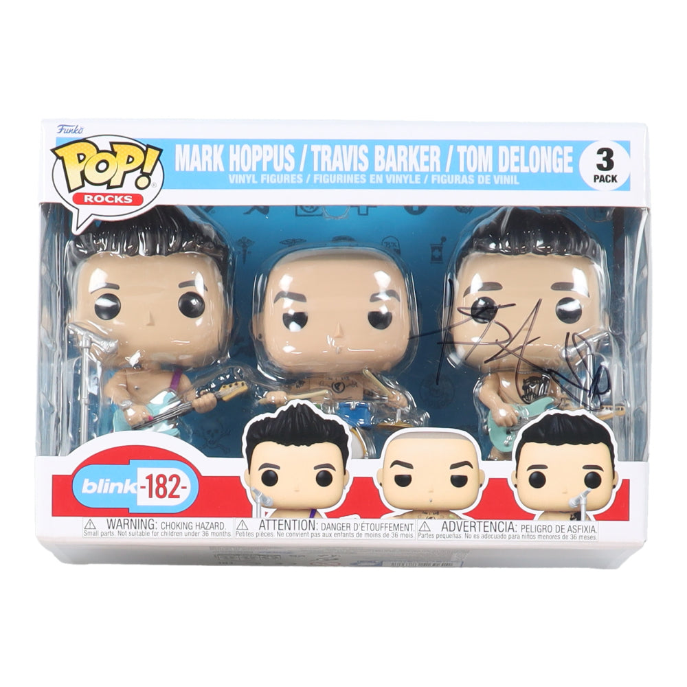 Travis Barker Signed Blink-182 (3) Pack Funko Pop! Vinyl Figures (JSA) - Price Is Right Miami