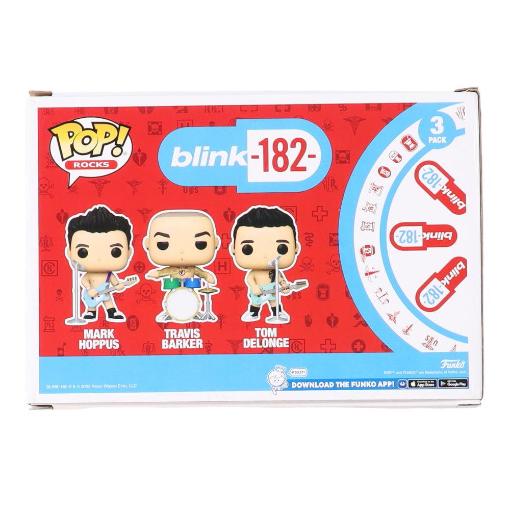 Travis Barker Signed Blink-182 (3) Pack Funko Pop! Vinyl Figures (JSA) - Price Is Right Miami