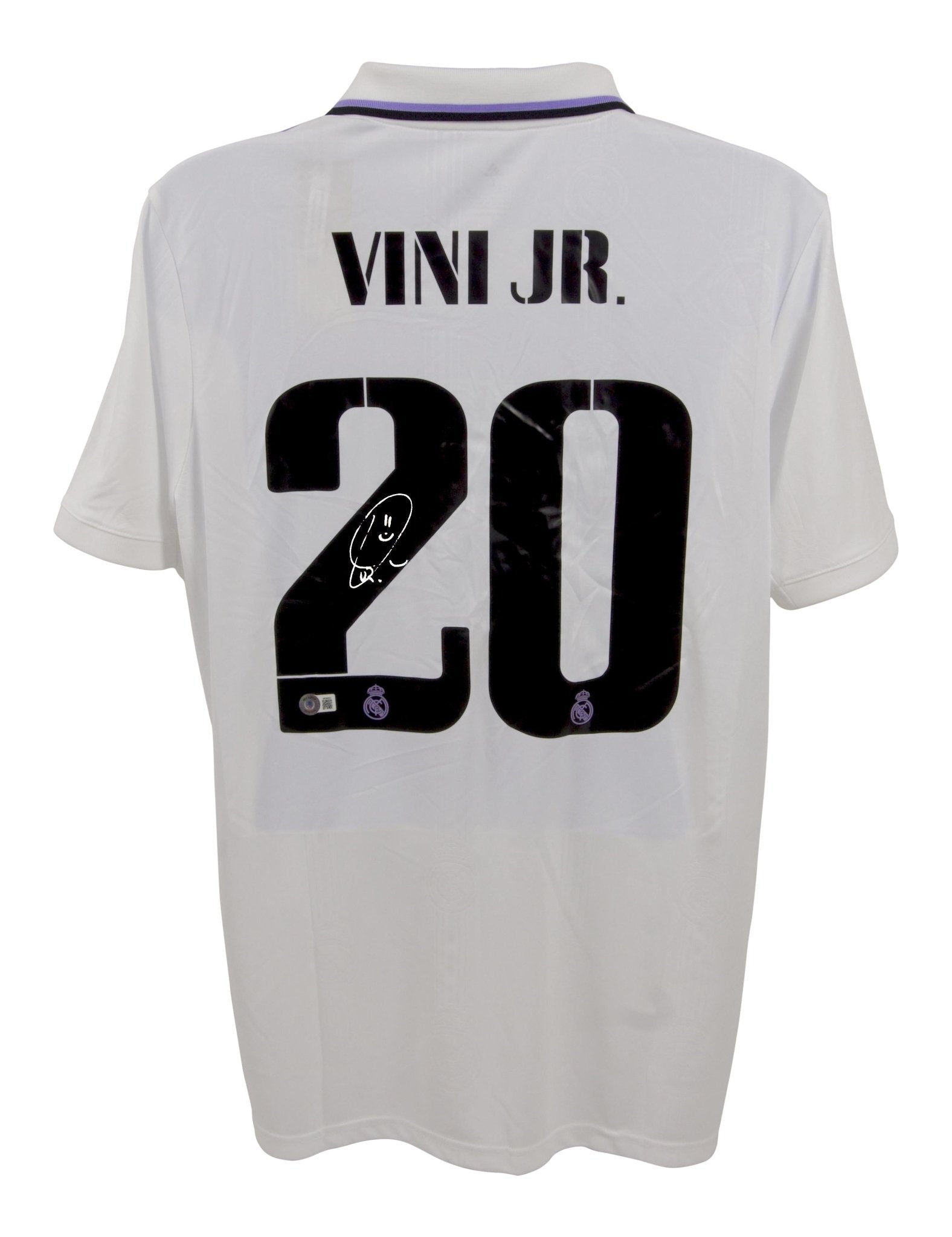 Vinicius Jr Real Madrid Autographed Jersey Beckett Hologram Size L - Price Is Right Miami