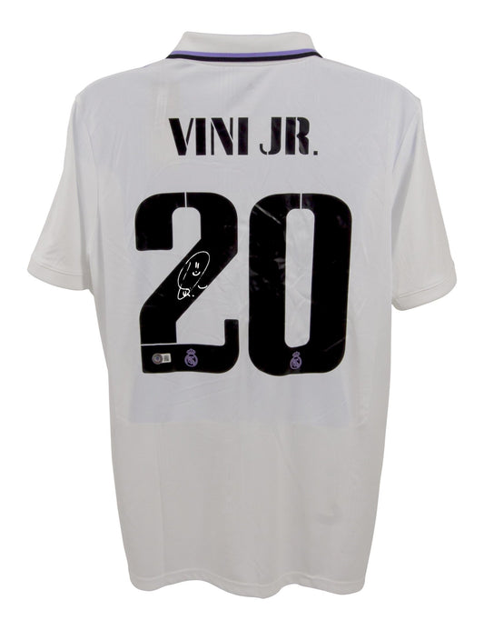 Vinicius Jr Real Madrid Autographed Jersey Beckett Hologram Size L - Price Is Right Miami