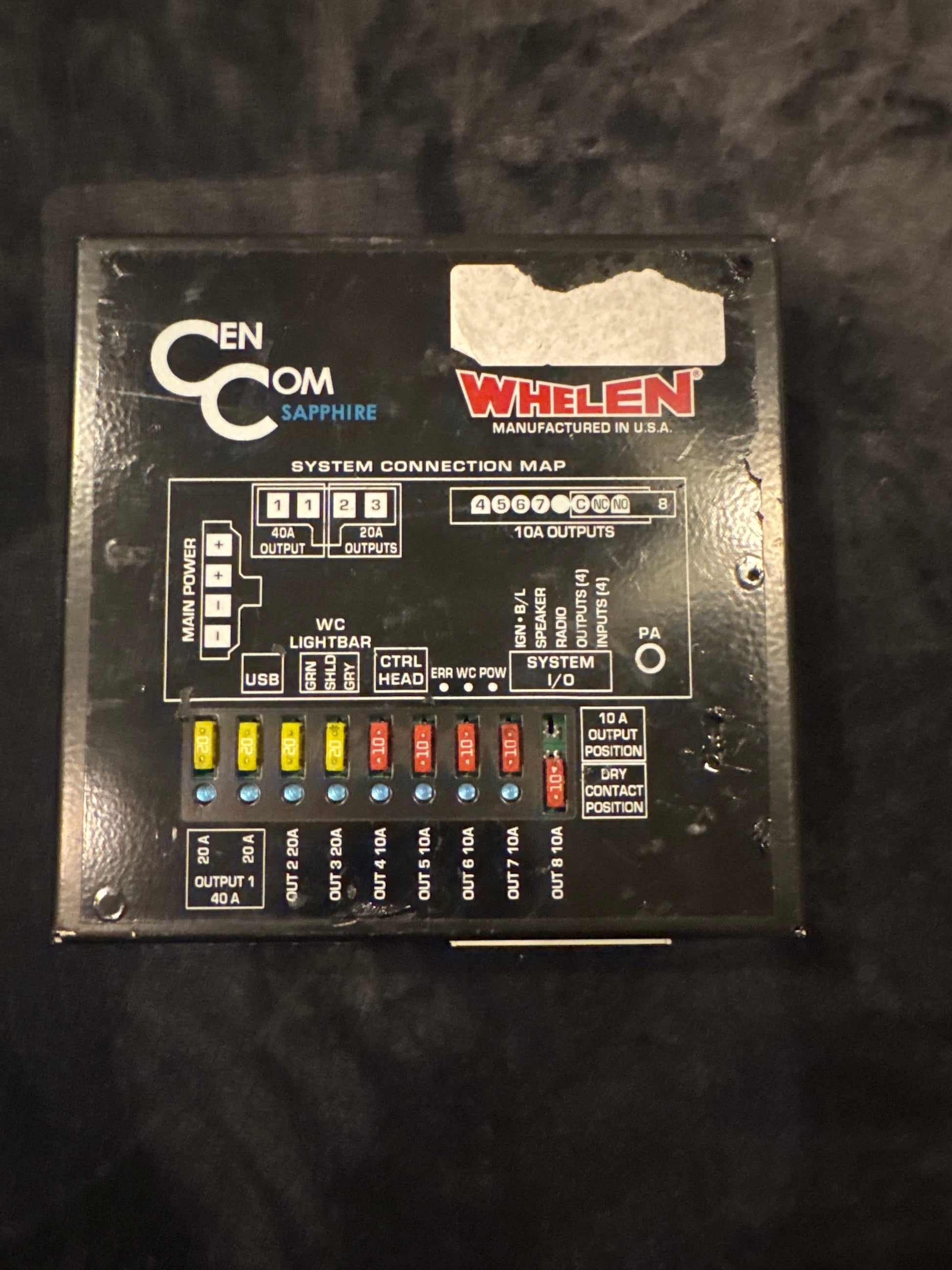 Whelen CenCom Sapphire Control Module CCSRN3/TA3 - Used, Fully Functional, Electronics (view 2)